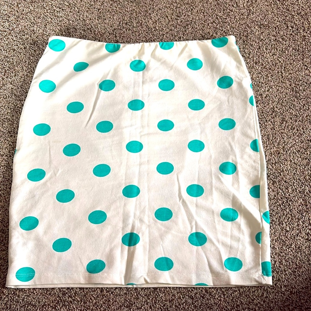 Polka dot pencil skirt